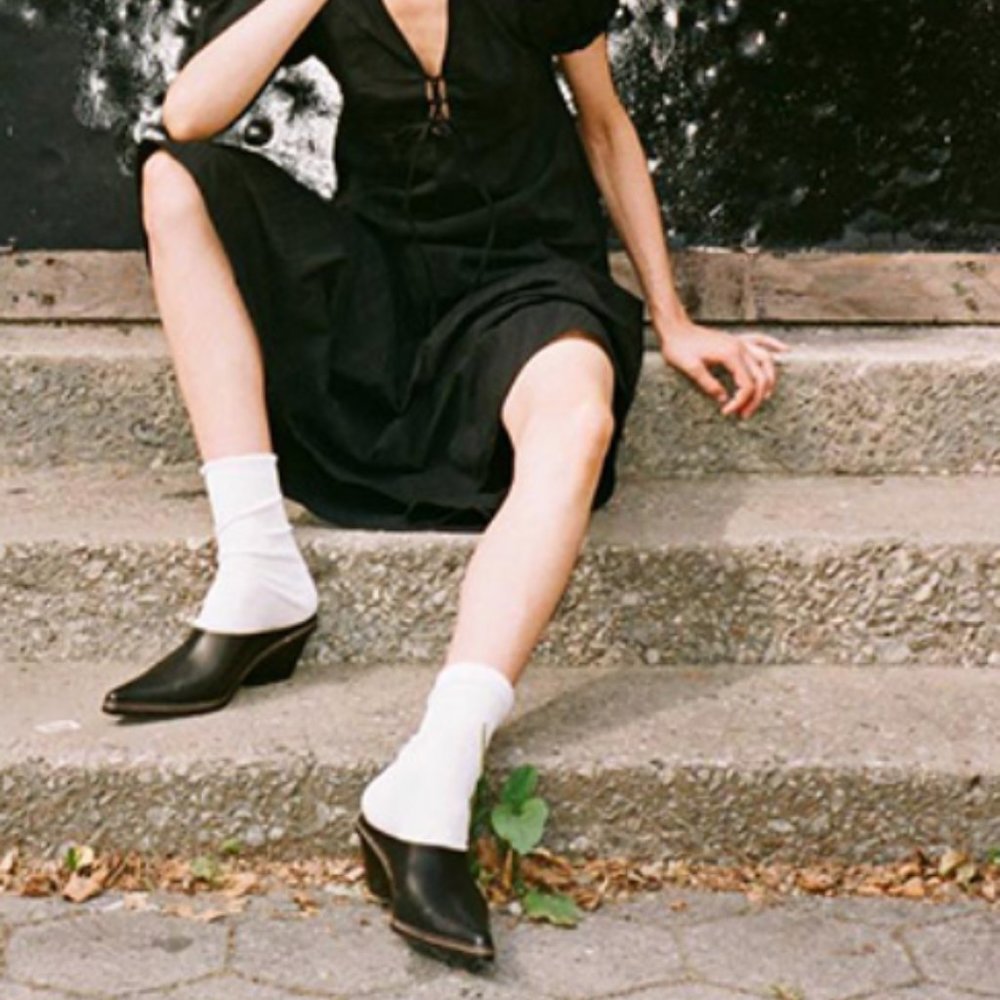 CALLIPYGIAN Opening Ceremony Leather Mule In Black - Picture 5 of 14